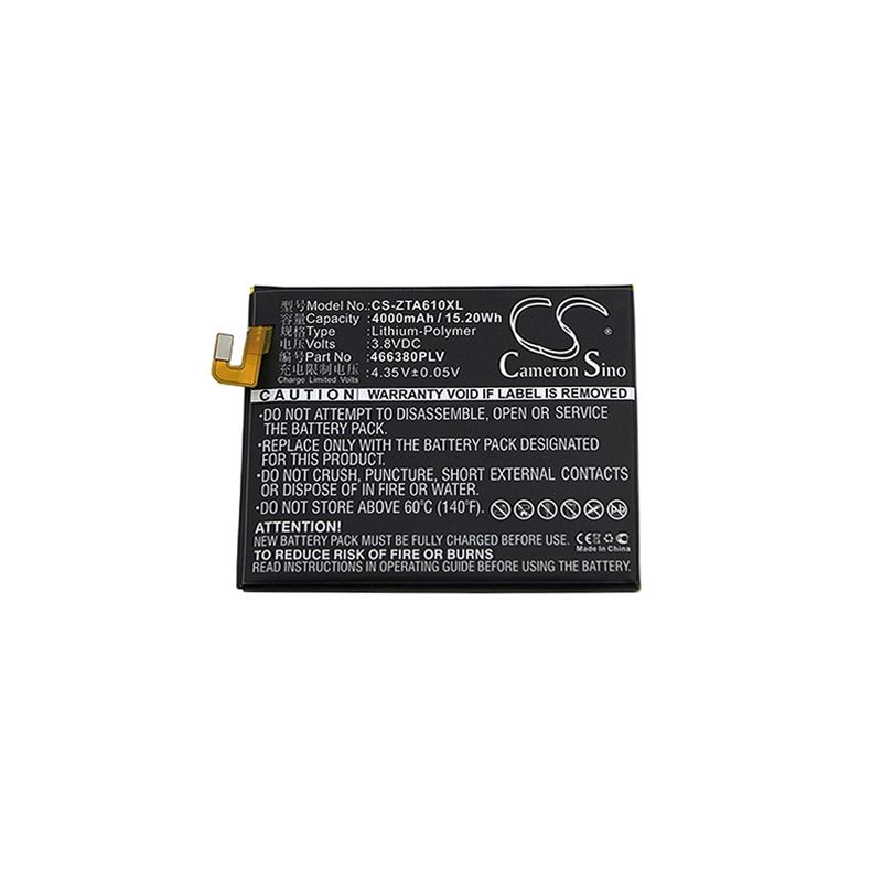 Li-Polymer Battery fits Zte, ba610, ba610c, ba610t 3.8V, 4000mAh Mobile & SmartPhone Cameron Sino Technology Limited