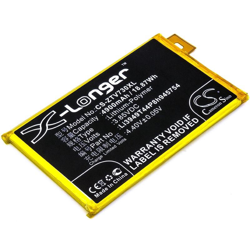 Li-Polymer Battery fits Zte, blade a2 plus, blade a2 plus dual sim td-lte, bv0720 3.85V, 4900mAh Mobile & SmartPhone Cameron Sino Technology Limited
