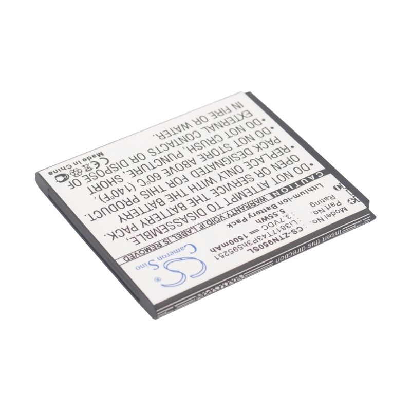 Li-ion Battery fits Zte, blade l, flash, n789+ 3.7V, 1500mAh Communications Cameron Sino Technology Limited (Suspended)