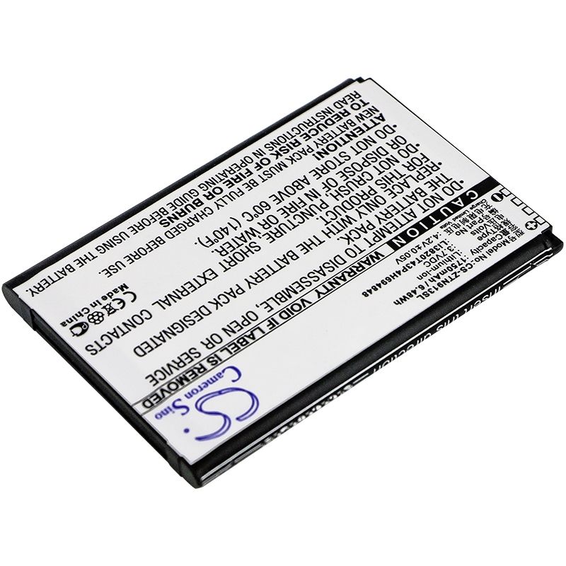 Li-ion Battery fits Zte, n9136, overture 3, prestige 2 3.7V, 1750mAh Mobile & SmartPhone Cameron Sino Technology Limited