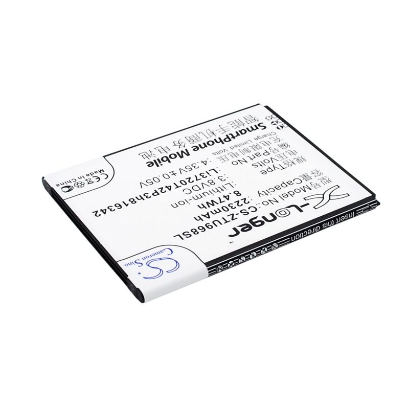 Li-ion Battery fits Zte, n968, q508, q508u 3.8V, 2230mAh Mobile & SmartPhone Cameron Sino Technology Limited