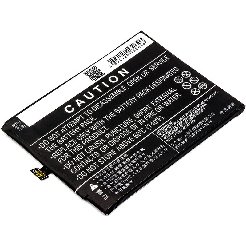Li-Polymer Battery fits Zte, nubia z17, nubia z17 dual sim, nubia z17 dual sim td-lte 3.85V, 3100mAh Mobile & SmartPhone Cameron Sino Technology Limited
