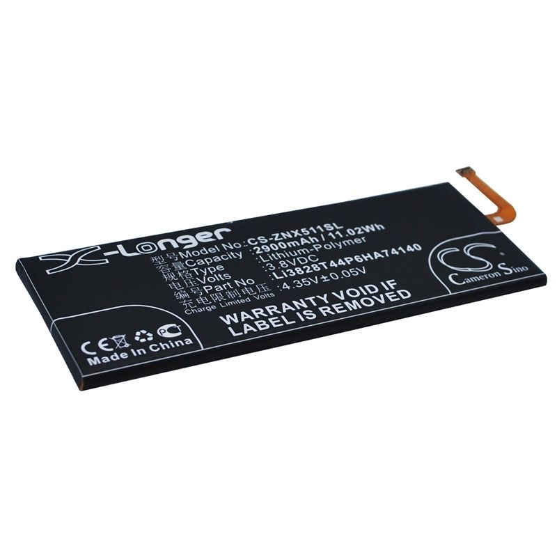 Li-polymer Battery Fits Zte, Nubia Z9, Nubia Z9 Max, Nubia Z9 Mini 3.8v, 2900mah Mobile & SmartPhone Cameron Sino Technology Limited