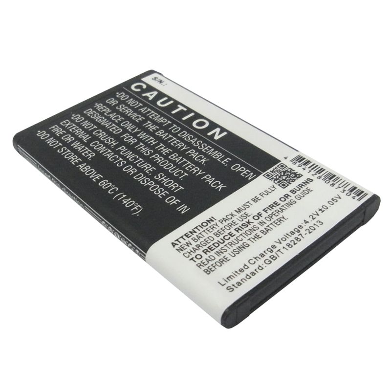 Li-ion Battery fits Zte, u288 3.7V, 1200mAh Mobile & SmartPhone Cameron Sino Technology Limited