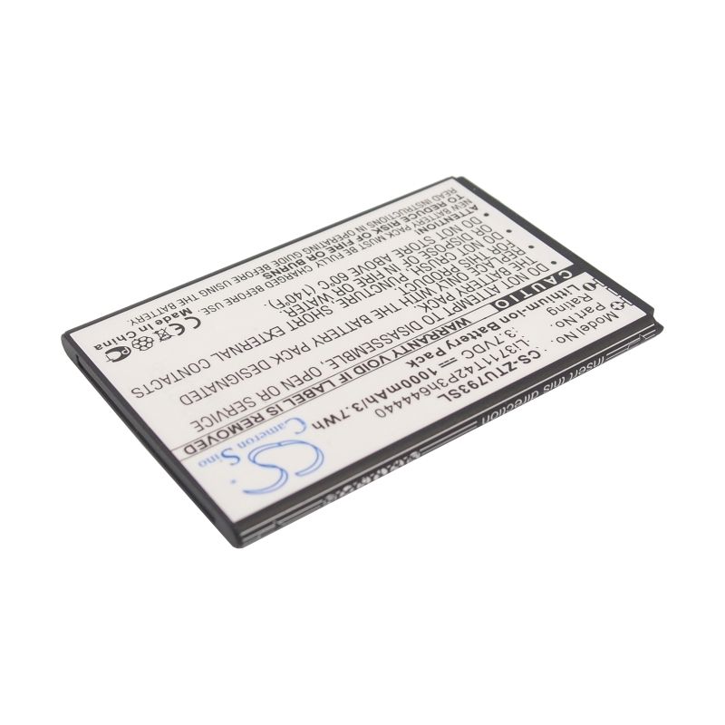 Li-ion Battery fits Zte, u793 3.7V, 1000mAh Mobile & SmartPhone Cameron Sino Technology Limited