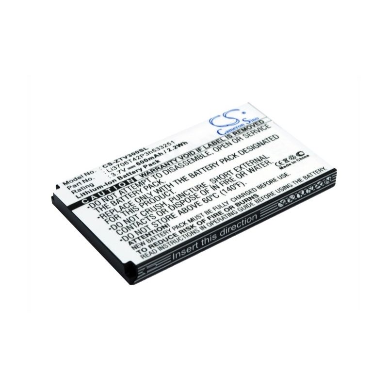 Li-ion Battery fits Zte, v190, v260, v270 3.7V, 600mAh Mobile & SmartPhone Cameron Sino Technology Limited