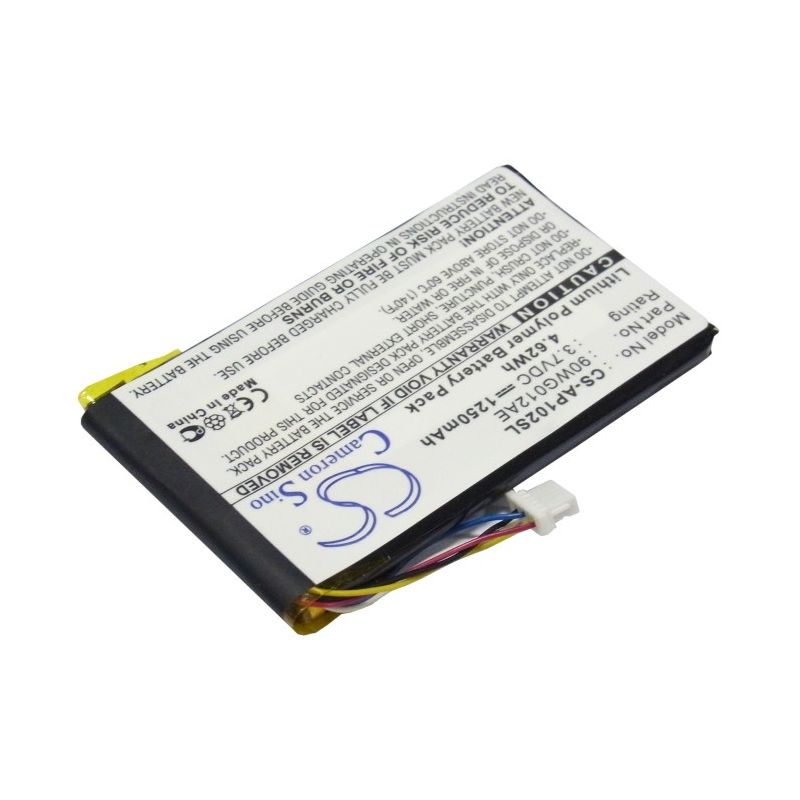 Li-Polymer Battery fits Asus, 90wg012ae1155l1, S102, S102 Multimedia Navigator 3.7V, 1250mAh GPS & Navigator Cameron Sino Technology Limited