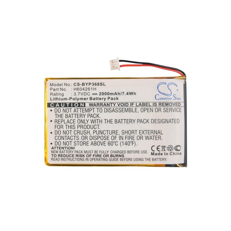 Li-polymer Battery Fits Bushnell, 36-8100, Buu0057, E35010m28 3.7v, 2000mah GPS & Navigator Cameron Sino Technology Limited