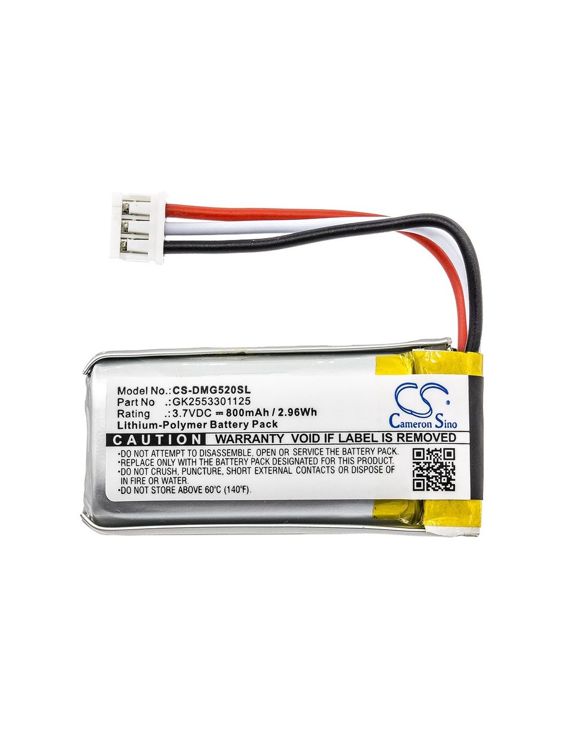 Li-Polymer Battery fits Digital Matter, G52 Solar, G52s 3.7V, 800mAh GPS & Navigator Cameron Sino Technology Limited