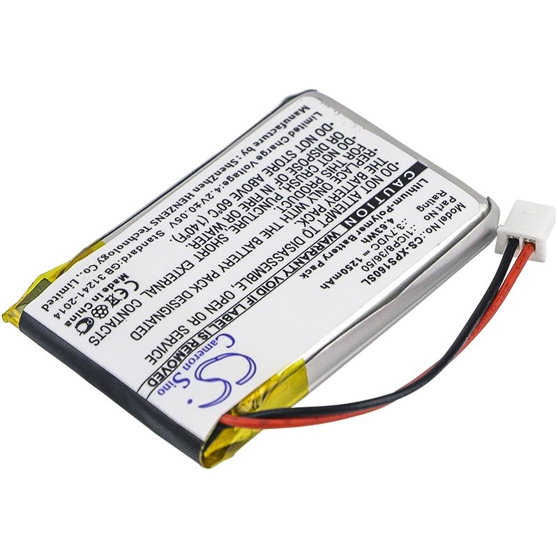 Li-polymer Battery Fits Dual, Xgps160, Xgps160 Skypro Gps Receiver 3.7v, 1250mah GPS & Navigator Cameron Sino Technology Limited