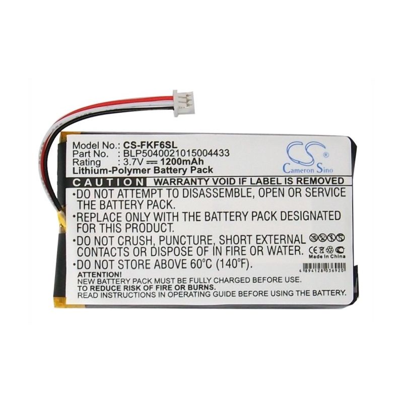 Li-Polymer Battery fits Falk, F3, F4, F6 3.7V, 1200mAh GPS & Navigator Cameron Sino Technology Limited