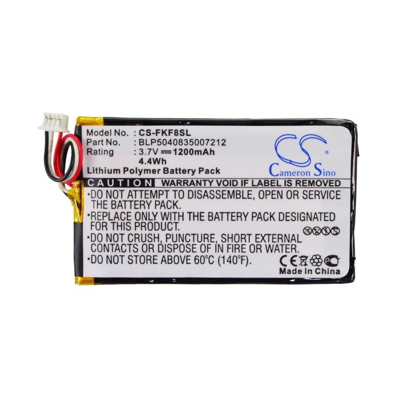 Li-Polymer Battery fits Falk, F10, F12, F5 3.7V, 1200mAh GPS & Navigator Cameron Sino Technology Limited