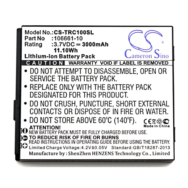 Li-ion Battery fits Trimble, Mapper 50, Tdc100, 3.7V, 3000mAh Equipment & Survey & Test Cameron Sino Technology Limited