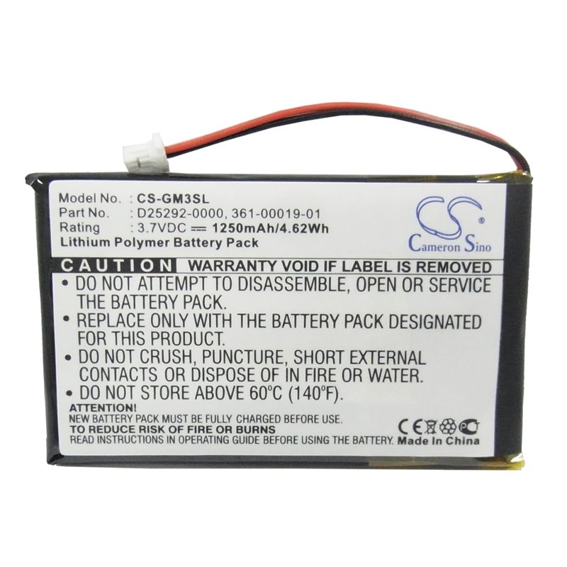Li-polymer Battery Fits Garmin, Ique M3, Ique M4 3.7v, 1250mah GPS & Navigator Cameron Sino Technology Limited