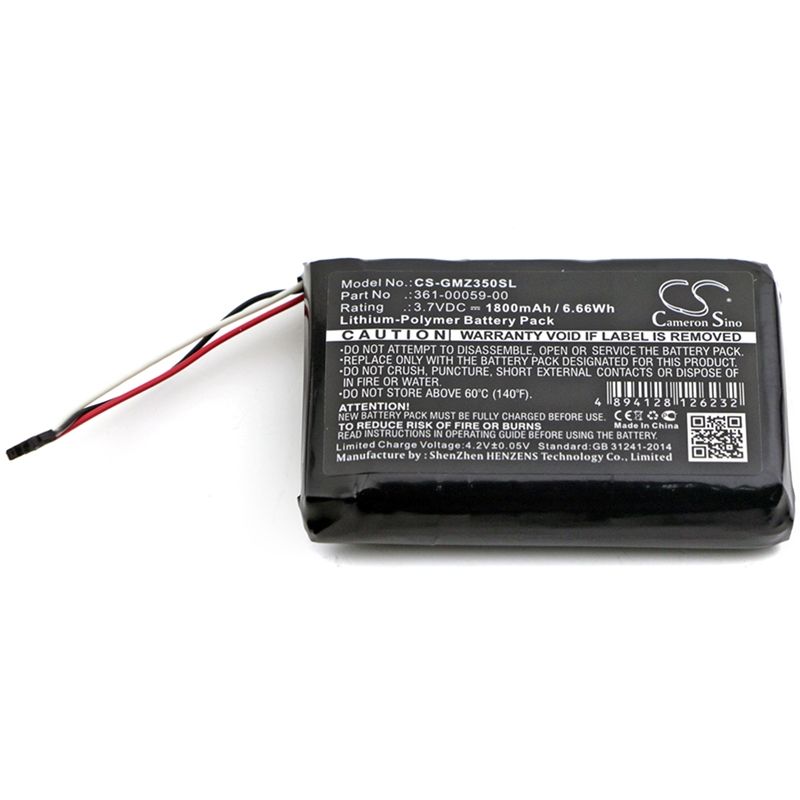 Li-polymer Battery Fits Garmin, Zumo 350lm 3.7v, 1800mah GPS & Navigator Cameron Sino Technology Limited