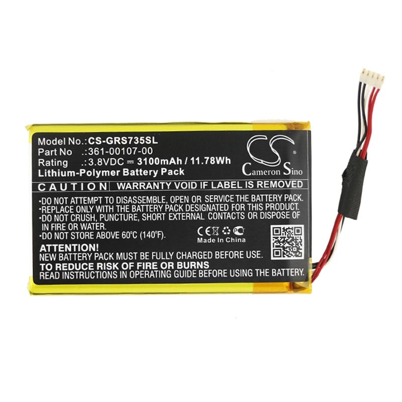 Li-Polymer Battery fits Garmin, 010-01735-10, Explorer+, Garmin Inreach Se+ 3.8V, 3100mAh GPS & Navigator Cameron Sino Technology Limited