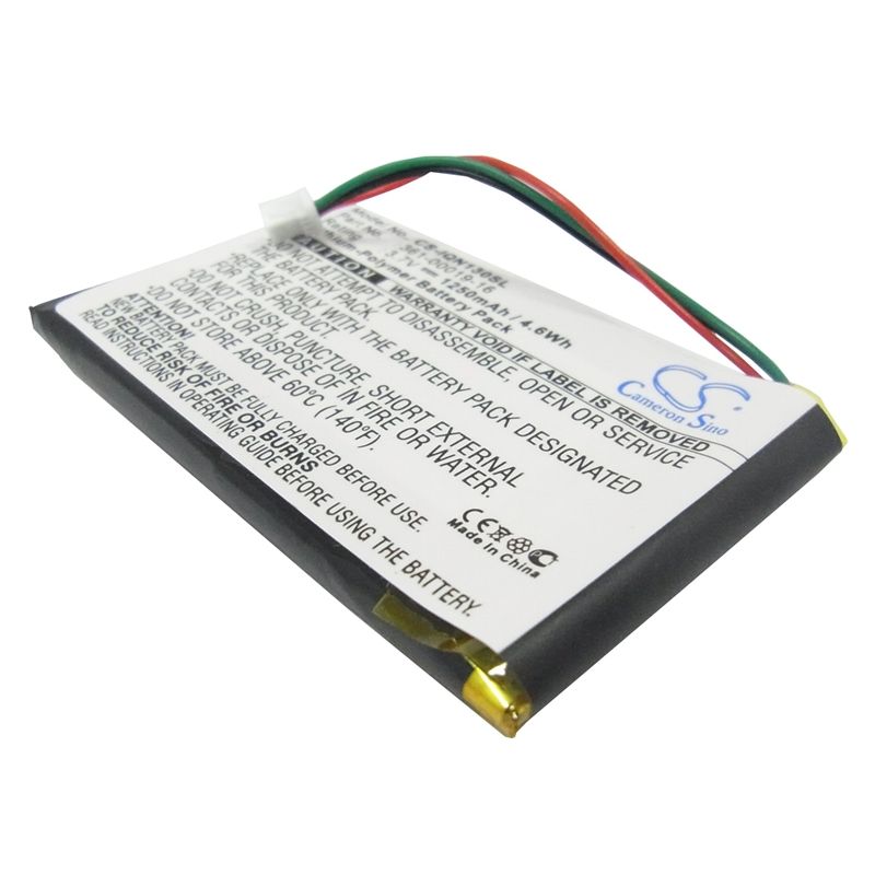 Li-Polymer Battery fits Garmin, Nuvi 1300, Nuvi 1340t Pro, Nuvi 1350 3.7V, 1250mAh GPS & Navigator Cameron Sino Technology Limited