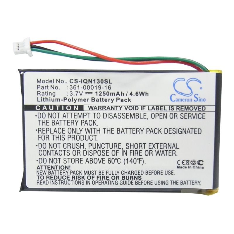 Li-Polymer Battery fits Garmin, Nuvi 1300, Nuvi 1340t Pro, Nuvi 1350 3.7V, 1250mAh GPS & Navigator Cameron Sino Technology Limited