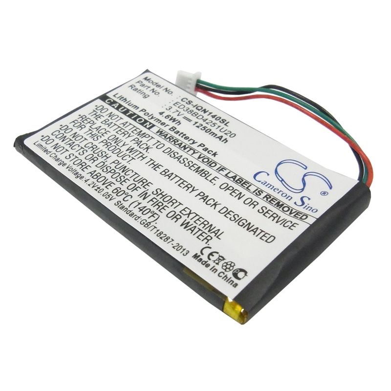 Li-Polymer Battery fits Garmin, Nuvi 1400, Nuvi 1450, Nuvi 1450t 3.7V, 1250mAh GPS & Navigator Cameron Sino Technology Limited