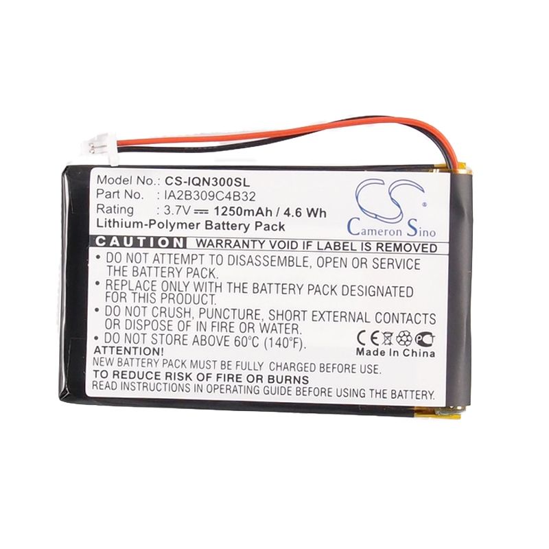 Li-polymer Battery Fits Garmin, Nuvi 300, Nuvi 300t, Nuvi 310 3.7v, 1250mah GPS & Navigator Cameron Sino Technology Limited