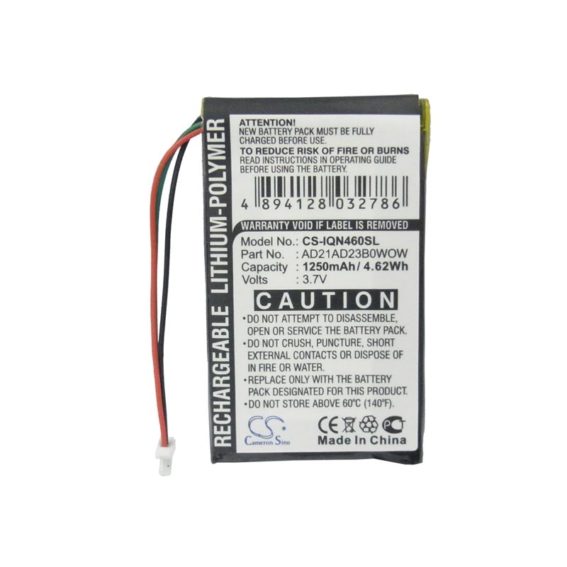 Li-Polymer Battery fits Garmin, Nuvi 465, Nuvi 465ltm, Nuvi 465t 3.7V, 1250mAh GPS & Navigator Cameron Sino Technology Limited