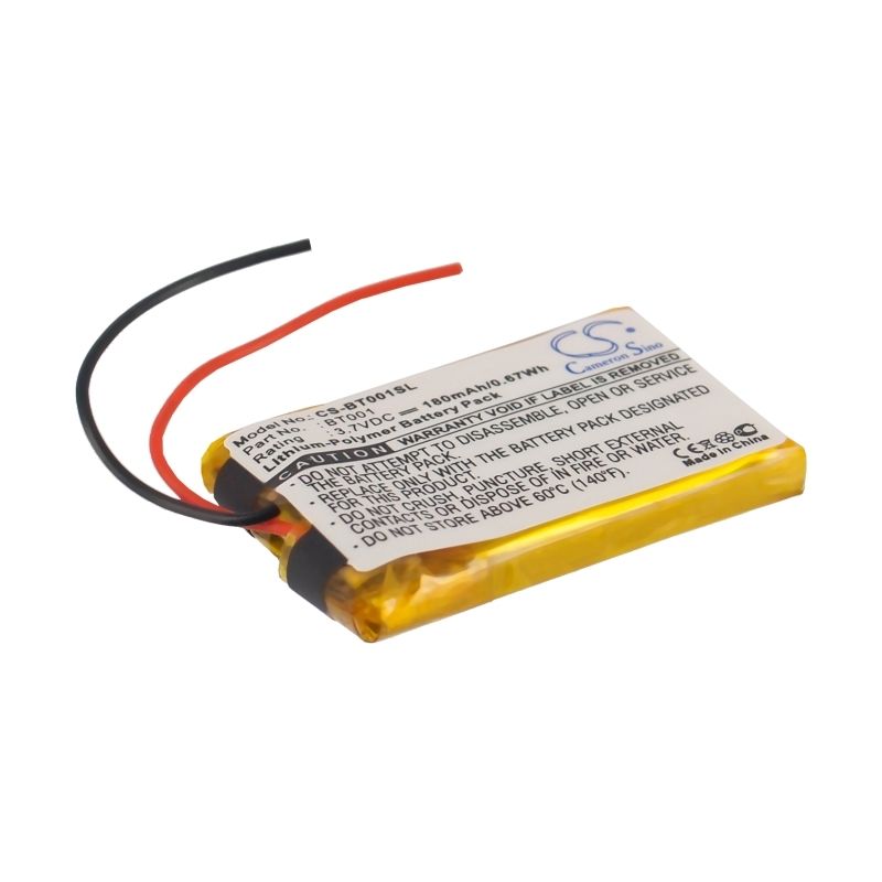 Li-Polymer Battery fits Globalsat,1, Bt-001, Bt-001 Bluetooth Gps 3.7V, 180mAh GPS & Navigator Cameron Sino Technology Limited