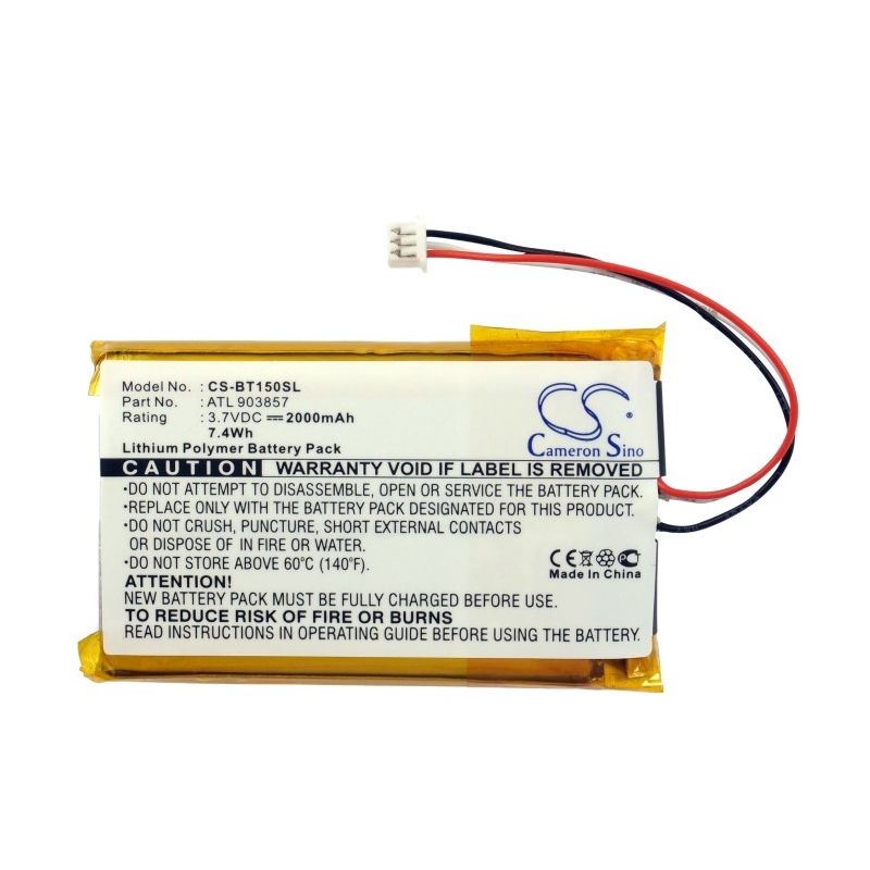Li-Polymer Battery fits Globalsat, 11-tr151-lib-tn1, Telenav Tr-150, Telenav Tr-151 3.7V, 2000mAh GPS & Navigator Cameron Sino Technology Limited