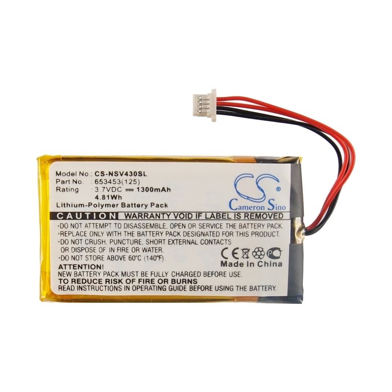 Li-Polymer Battery fits Insignia, Ns-ncv43 3.7V, 1300mAh GPS & Navigator Cameron Sino Technology Limited