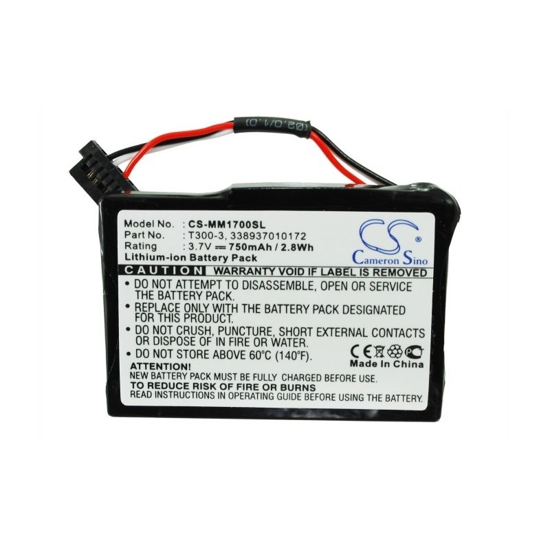 Li-ion Battery Fits Magellan, Maestro 1700 3.7v, 750mah GPS & Navigator Cameron Sino Technology Limited