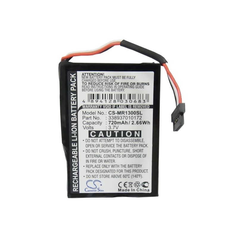 Li-ion Battery fits Magellan, Roadmate 1300, Roadmate 1340 3.7V, 720mAh GPS & Navigator Cameron Sino Technology Limited