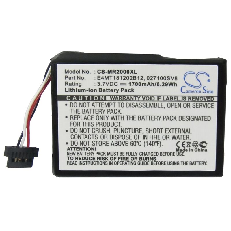 Li-ion Battery fits Magellan, Roadmate 2000, Roadmate 2200t, Roadmate 2250t 3.7V, 1700mAh GPS & Navigator Cameron Sino Technology Limited