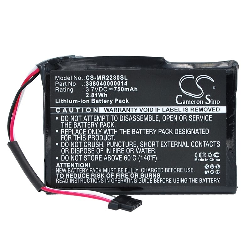 Li-ion Battery fits Magellan, Roadmate 2230, Roadmate 2230t-lm 3.7V, 750mAh GPS & Navigator Cameron Sino Technology Limited