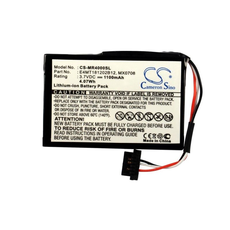 Li-ion Battery Fits Magellan, Maestro 4000, Maestro 4000t, Maestro 4010 3.7v, 1100mah GPS & Navigator Cameron Sino Technology Limited