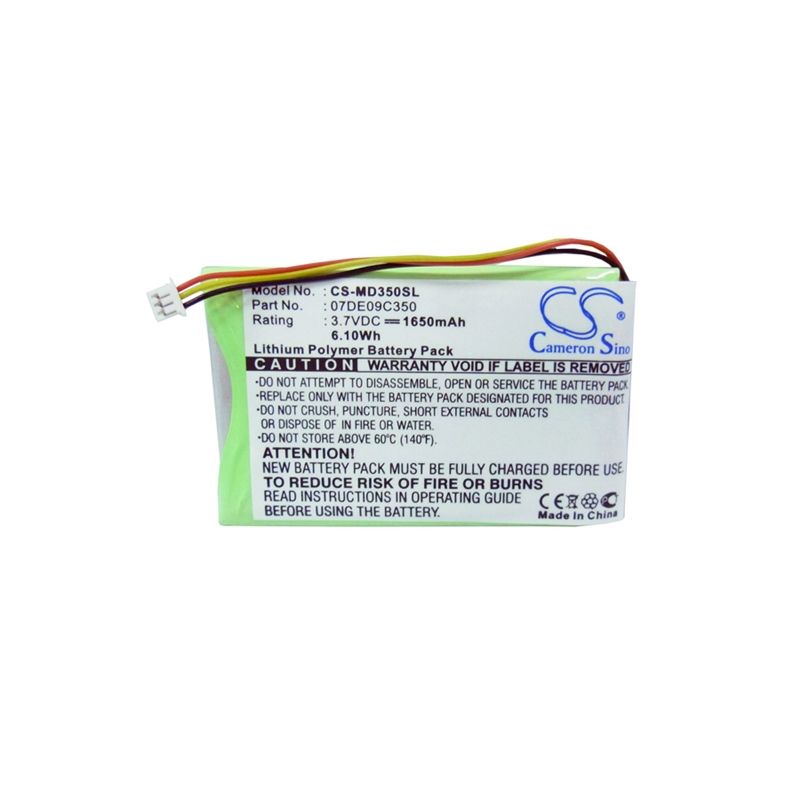 Li-Polymer Battery fits Medion, Gopal Pna350, Gopal Pna350-s, Pna350 3.7V, 1650mAh GPS & Navigator Cameron Sino Technology Limited
