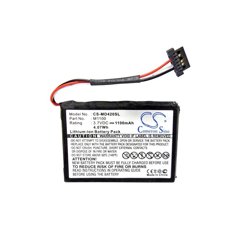 Li-ion Battery fits Medion, Gopal E4230, Gopal E4240, Gopal E4245 3.7V, 1100mAh GPS & Navigator Cameron Sino Technology Limited