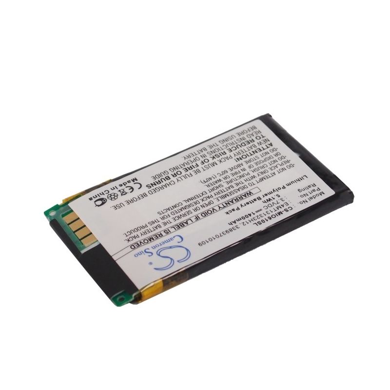 Li-ion Battery Fits Mitac, Mio H610 3.7v, 1400mah GPS & Navigator Cameron Sino Technology Limited