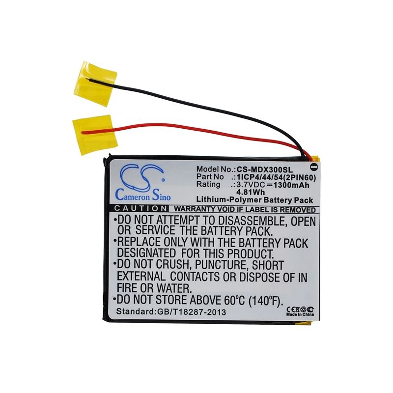 Li-Polymer Battery fits Modecom, Mx3 3.7V, 1300mAh GPS & Navigator Cameron Sino Technology Limited