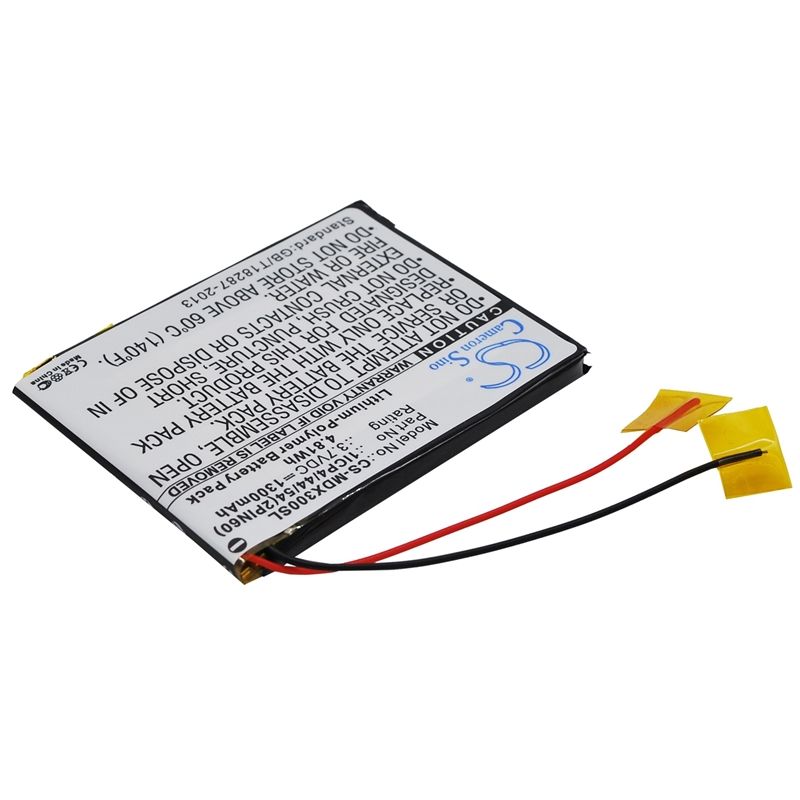 Li-Polymer Battery fits Modecom, Mx3 3.7V, 1300mAh GPS & Navigator Cameron Sino Technology Limited