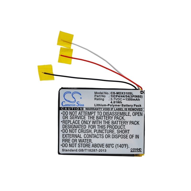 Li-Polymer Battery fits Modecom, Mx3 Hd 3.7V, 1300mAh GPS & Navigator Cameron Sino Technology Limited