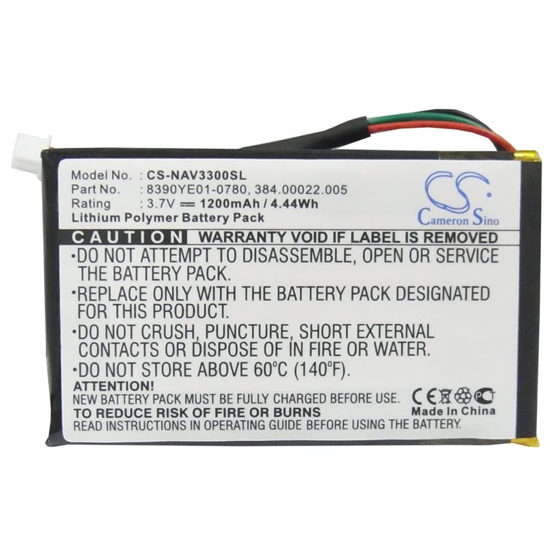Li-Polymer Battery fits Navigon,3300,3310, 3310 Maxe 3.7V, 1200mAh GPS & Navigator Cameron Sino Technology Limited