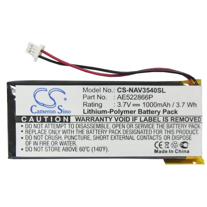 Li-Polymer Battery fits Navigon, Skyway Navi-3540, Skyway Navi-3540 Easy 3.7V, 1000mAh Computer Cameron Sino Technology Limited (Suspended)