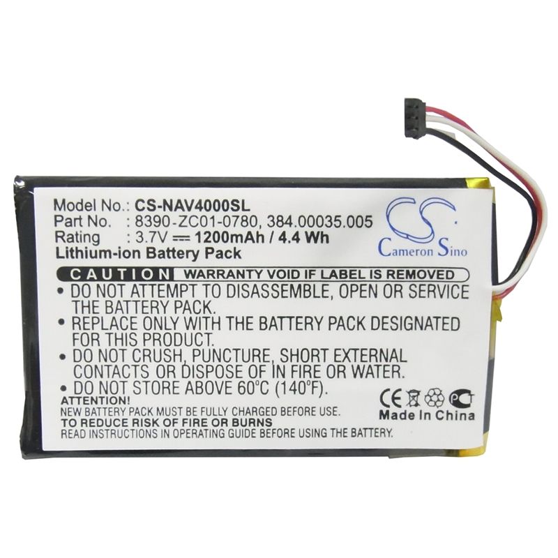 Li-Polymer Battery fits Navigon, 40 Easy, 40 Plus, 40 Premiun 3.7V, 1200mAh GPS & Navigator Cameron Sino Technology Limited
