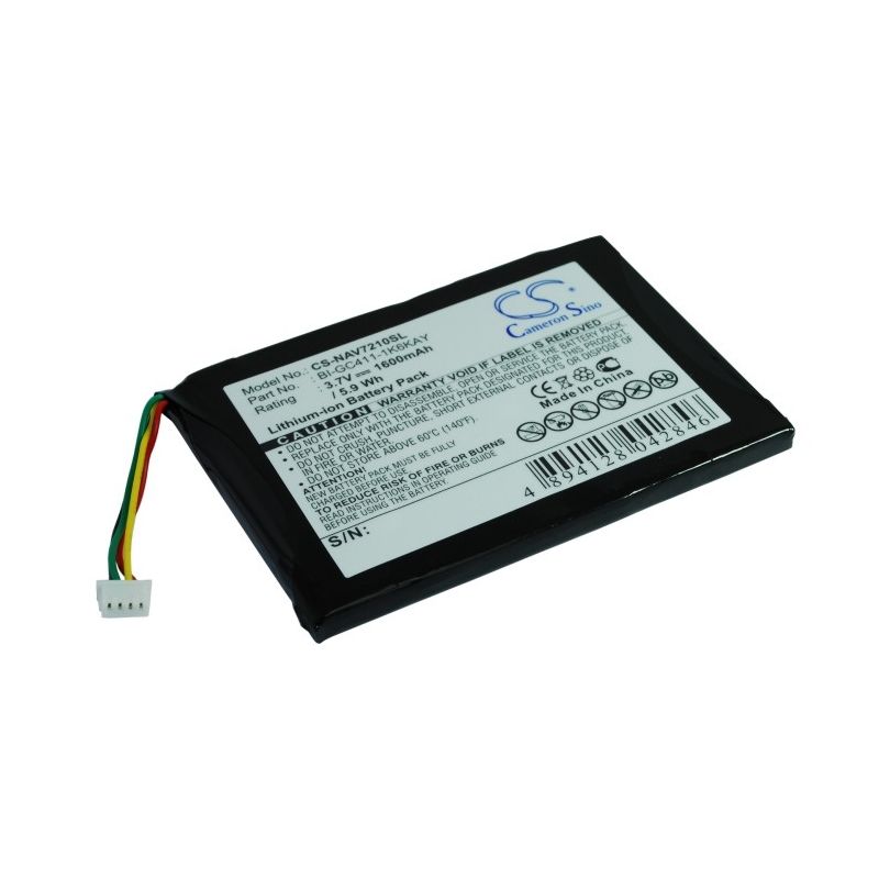 Li-ion Battery fits Navigon,7210,7310 3.7V, 1600mAh GPS & Navigator Cameron Sino Technology Limited