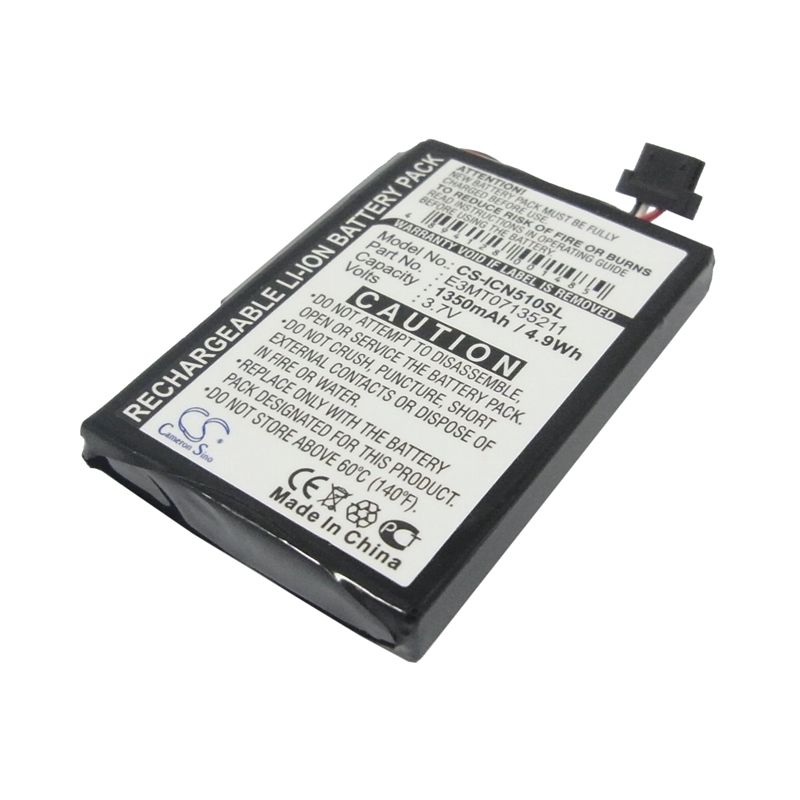 Li-ion Battery fits Navman, Icn 510, Icn 520, Icn 530 3.7V, 1350mAh GPS & Navigator Cameron Sino Technology Limited