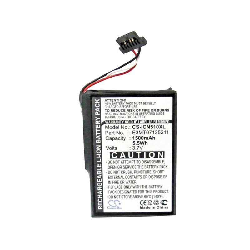 Li-ion Battery fits Navman, Icn 510, Icn 520, Icn 530 3.7V, 1500mAh GPS & Navigator Cameron Sino Technology Limited