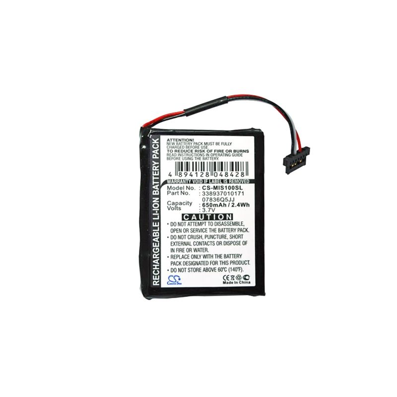 Li-ion Battery fits Navman, Spirit S100, Spirit S100t, Spirit S150 3.7V, 650mAh GPS & Navigator Cameron Sino Technology Limited
