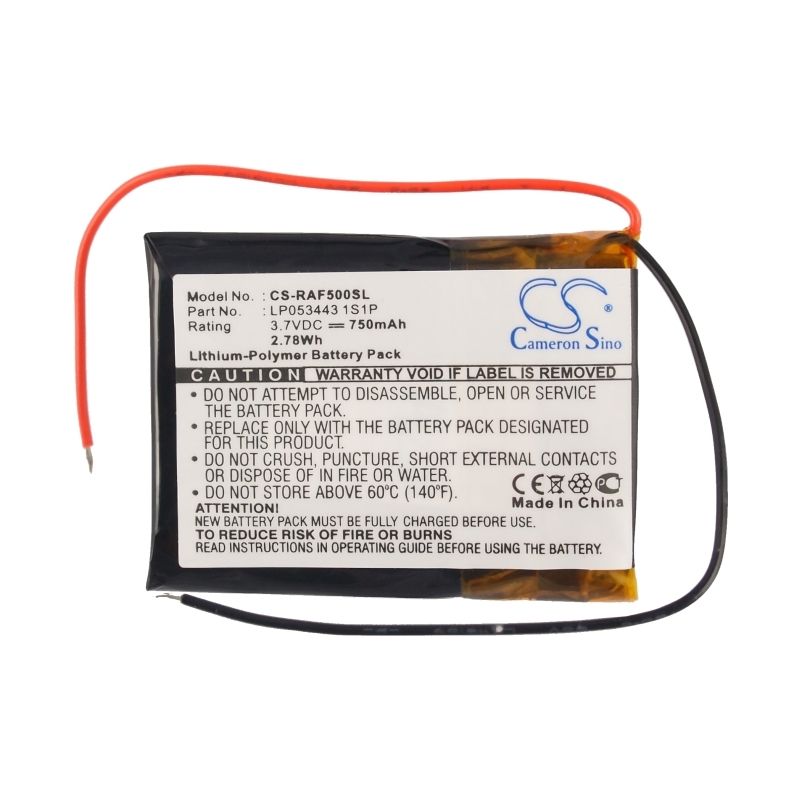 Li-Polymer Battery fits Rac, 5000 Wide 3.7V, 750mAh GPS & Navigator Cameron Sino Technology Limited