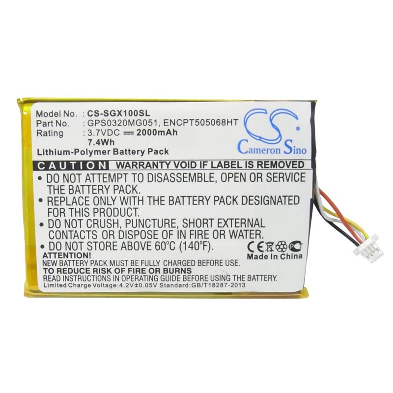 Li-polymer Battery Fits Skygolf, Skycaddie Breeze Sgx Sgxw, Skycaddie Sgx 3.7v, 2000mah GPS & Navigator Cameron Sino Technology Limited