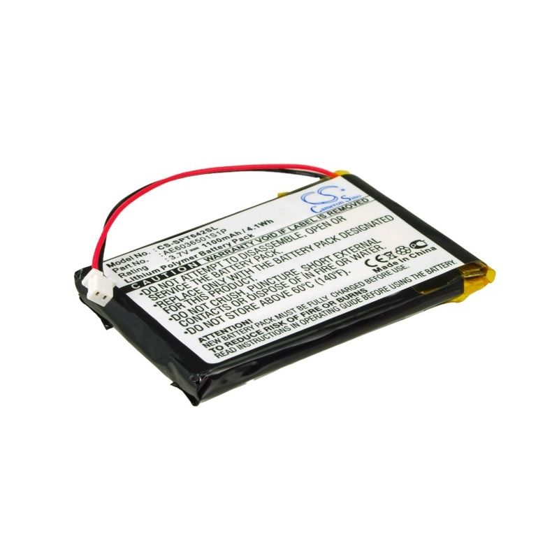 Li-Polymer Battery fits Spetrotec, 4642-e434-v12 Seg/n 3.7V, 1100mAh GPS & Navigator Cameron Sino Technology Limited