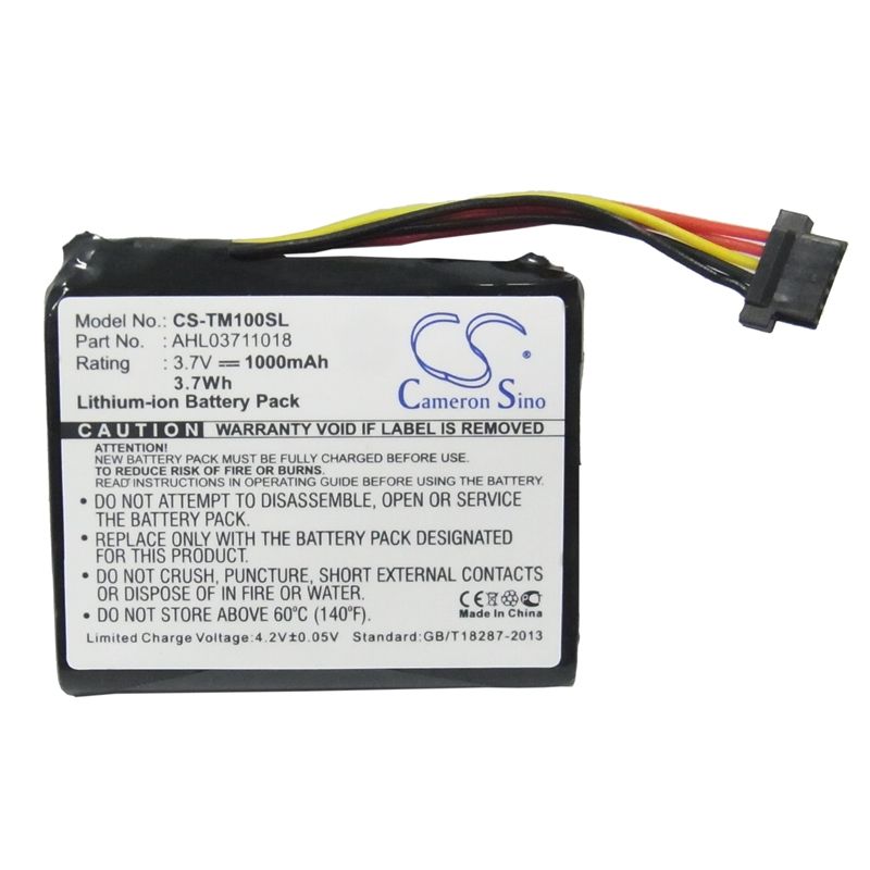 Li-ion Battery Fits Tomtom, 4cs0.002.01, Go 1000, Go 1000 Live 3.7v, 1000mah GPS & Navigator Cameron Sino Technology Limited